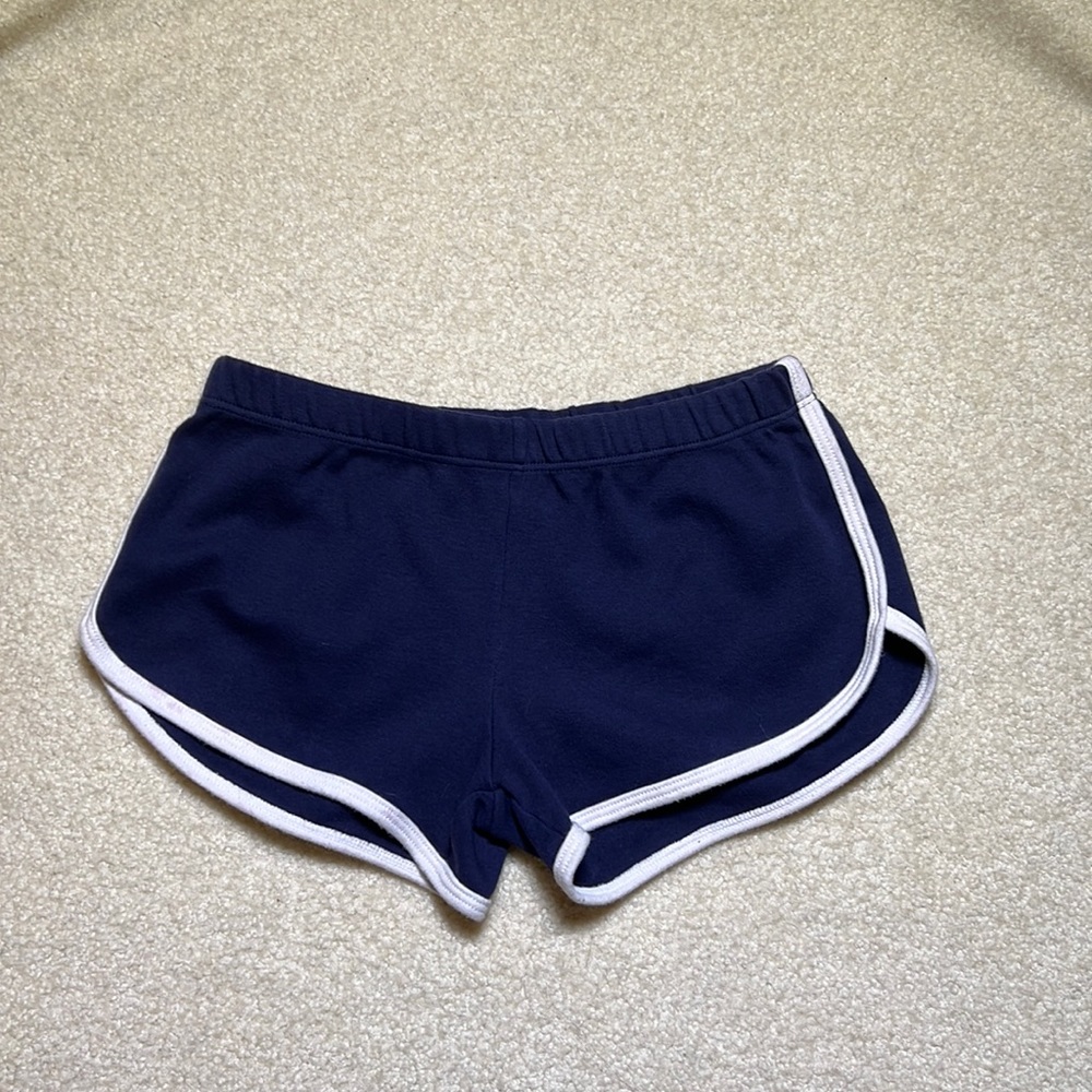 American Apparel Classic Girl Shorts XS Navy with white trim
